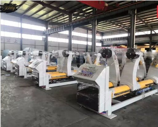 Hydraulic Mill Roll Stand Corrugated Cardboard Make Production Line